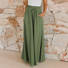 Loose Summer Wide Female Draped Casual Pants