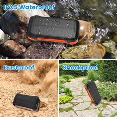 1Pc Portable Solar Charger 49800mAh Power Bank External Battery Pack 22.5W PD Fast Charging Built In 4 Cables 15W Wireless Charging LED Flashlight For Camping Hiking Picnic Travel
