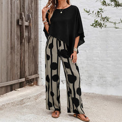 Summer Casual Women's Trousers Suit