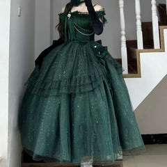 Summer New French Fairy Star Bright Princess Dress