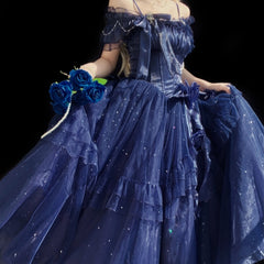 Summer New French Fairy Star Bright Princess Dress