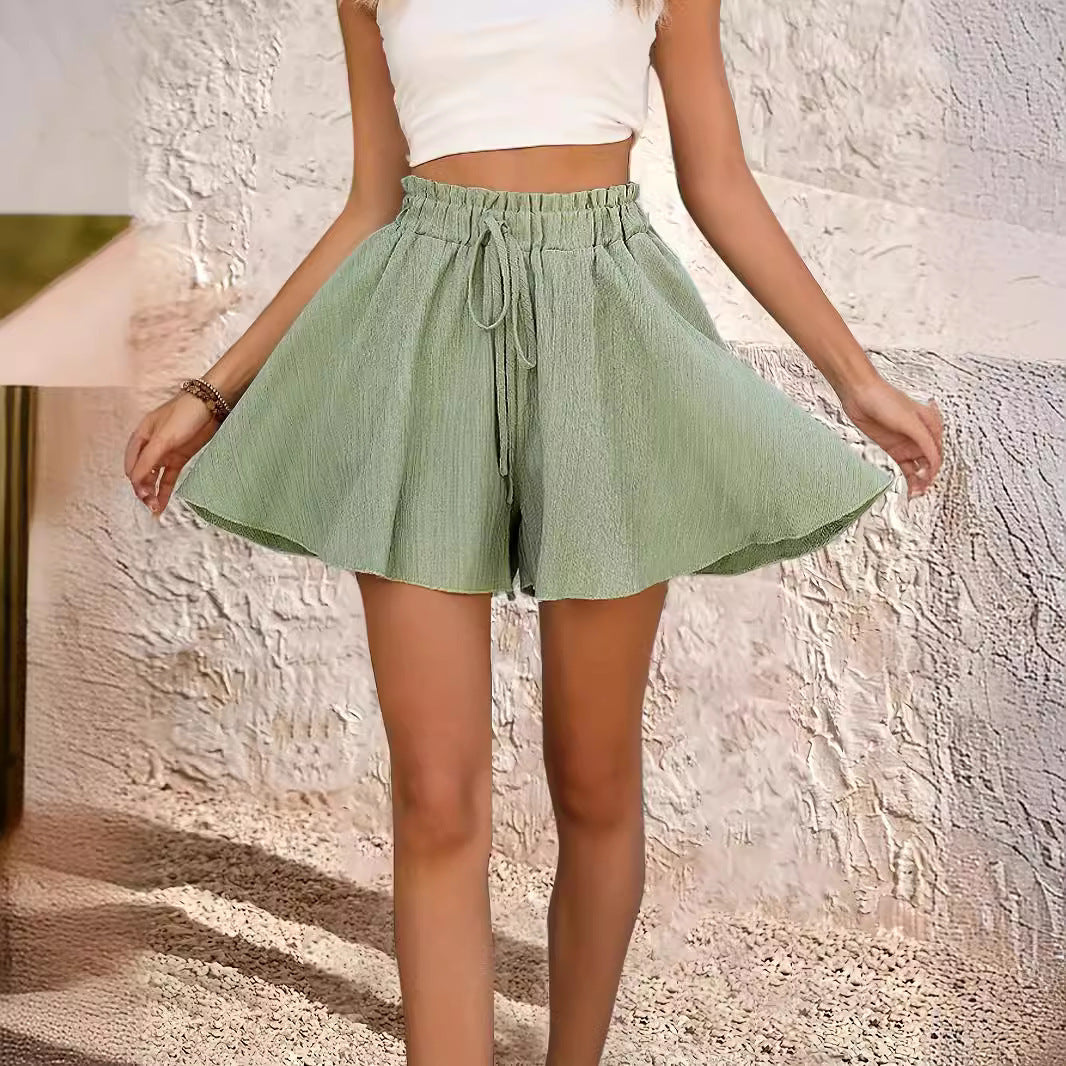 Women's Summer Solid Color Shorts Pantskirt