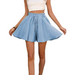 Women's Summer Solid Color Shorts Pantskirt