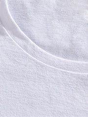 White Tshirt Men Trendy Print Loose Casual Summer Fashion Personality Street HipHop Brand
